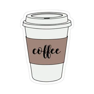 استیکر لپ تاپ طرح کافی کد 053