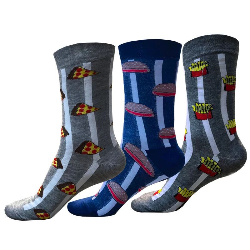 جوراب ساق بلند مردانه پالوته مدل Z4-FD مجموعه 3 عددی