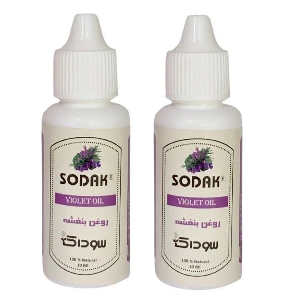 روغن بدن سوداک مدل گل بنفشه حجم 30 میلی لیتر مجموعه 2 عددی