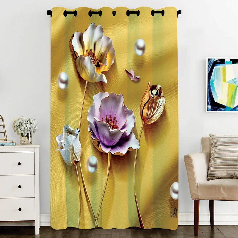 پرده رنس مدل CC6-50824 سایز 270x140 سانتی‌متر