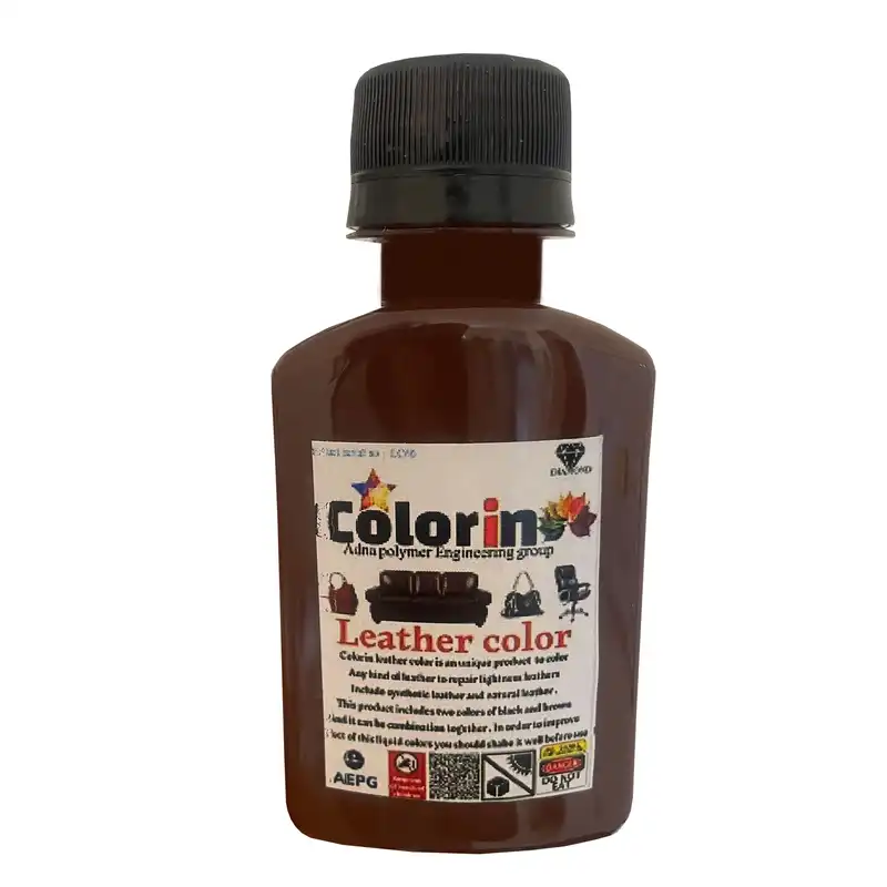 رنگ چرم کالرین مدل Leatger P.B رنگ قهوه ای