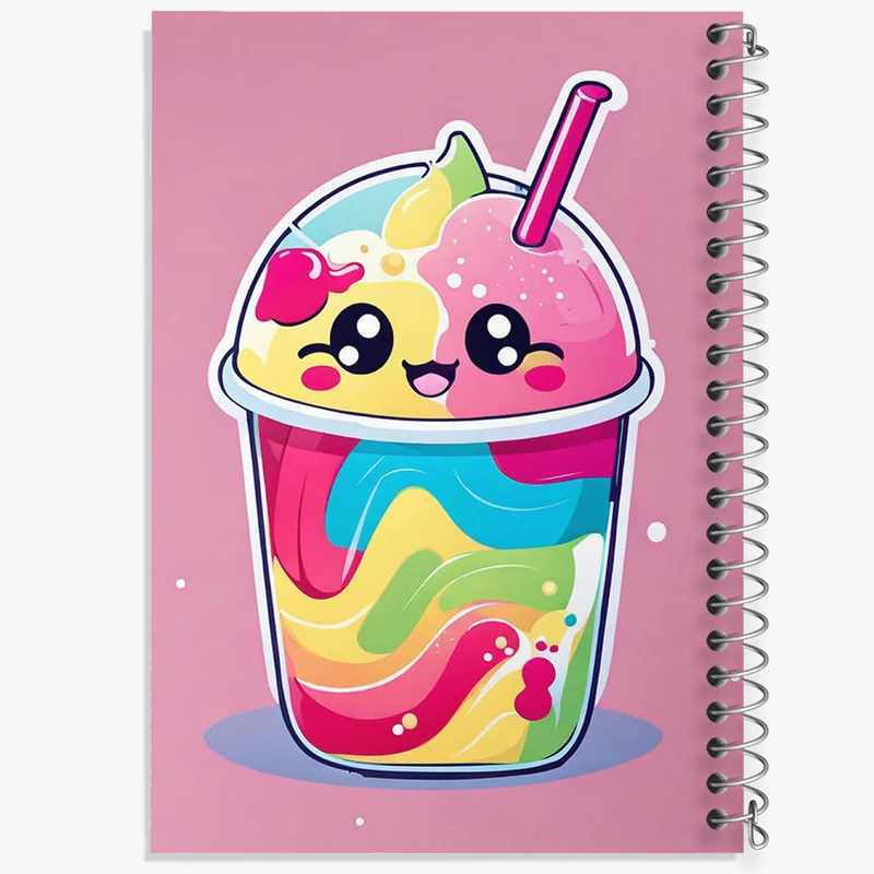 دفتر شطرنجی 50 برگ خندالو مدل شیک کیوت کد N1451