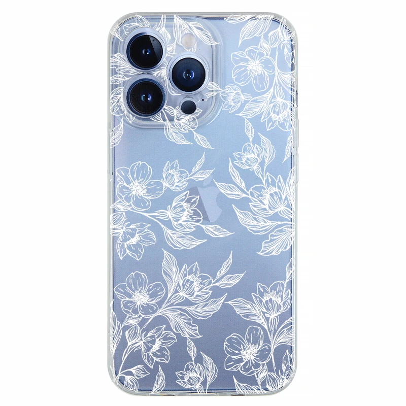 کاور مگافون طرح گل مدل C50-W مناسب برای گوشی موبایل اپل iPhone 13 Pro