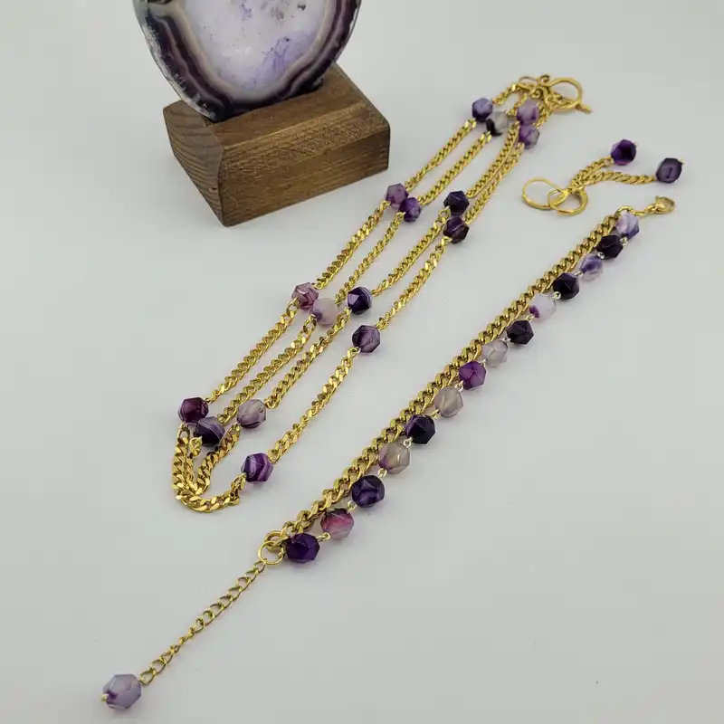 نیم ست زنانه مدل سنگ عقیق هرزگوال کد th18