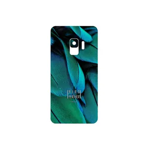 MAHOOT Green Feather Cover Sticker for Samsung Galaxy S9