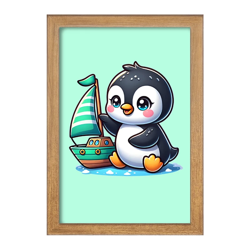 تابلو خندالو مدل پنگوئن کیوت کد F7711