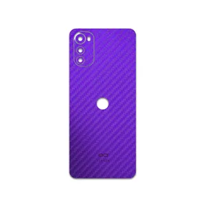 MAHOOT Purple-Fiber Cover Sticker for Motorola Moto E32s