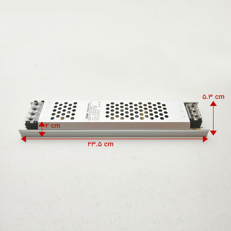 آداپتور سوئیچینگ 12 ولت 15 آمپر لیتون مدل 12V-180W اسلیم