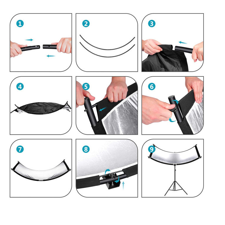 رفلکتور وسکات مدل نیم دایره سایز 60x180 سانتیمتر