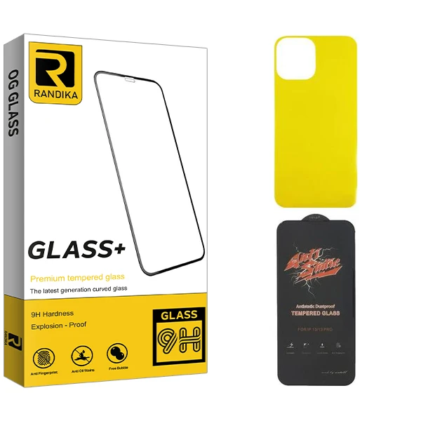 محافظ صفحه نمایش راندیکا مدل ANTI-STATIC مناسب برای گوشی موبایل اپل iPhone 13  به همراه محافظ پشت گوشی