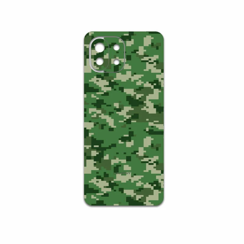 برچسب پوششی ماهوت مدل Army-Green-Pixel مناسب برای گوشی موبایل شیائومی 11 Lite 5G NE