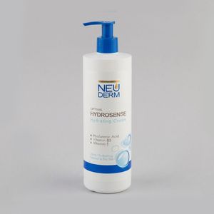 کرم مرطوب‌کننده دست، صورت و گردن نئودرم مدل Optimal Hydrosense مناسب برای پوست خشک و معمولی حجم 450 میلی‌لیتر