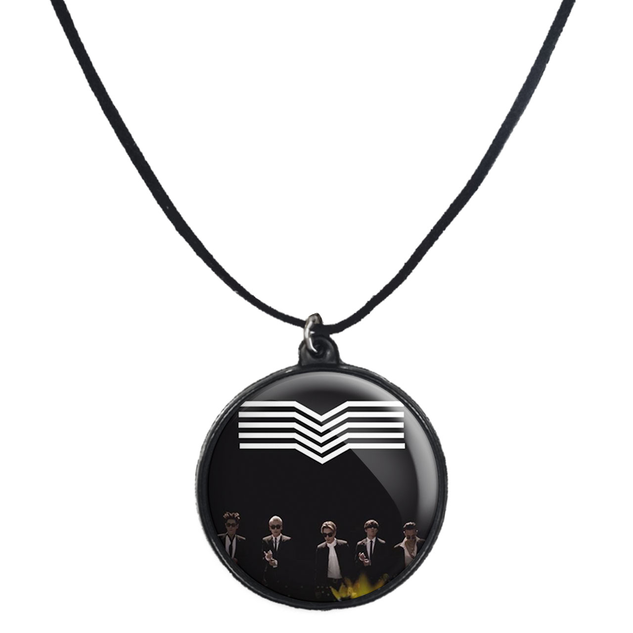 گردنبند پرمانه طرح گروه موسیقی بیگ بنگ کد pmb.15219 مدل دو طرفه