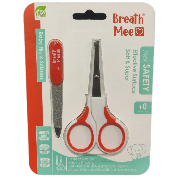 قیچی بریس می مدل NC02 بسته دو عددی همراه با سوهان ناخن