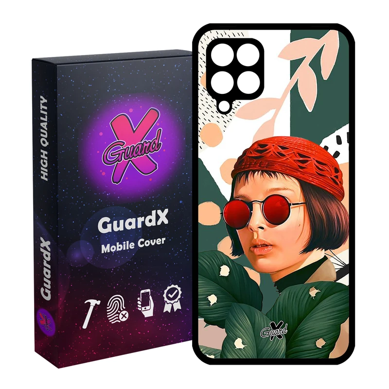 کاور گارد ایکس طرح ماتیلدا مدل Glass10341 مناسب برای گوشی موبایل سامسونگ Galaxy A12