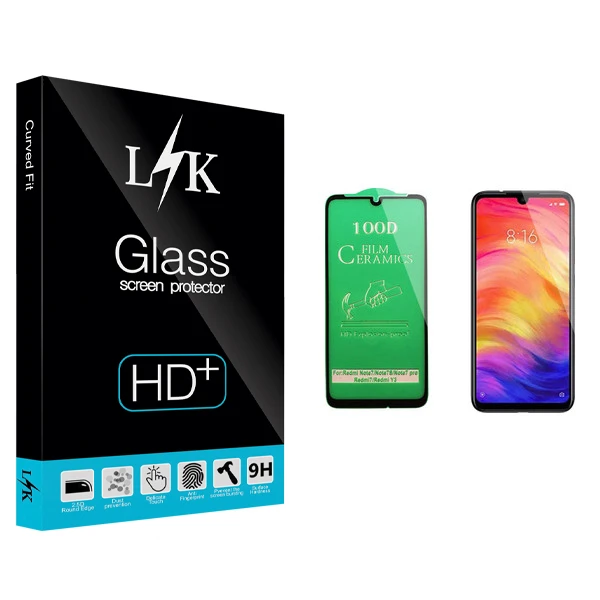 محافظ صفحه نمایش سرامیکی ال کی مدل Hard glass مناسب برای گوشی موبایل شیائومی Redmi Note 7