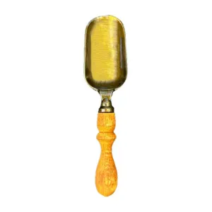 قاشق چوبی مدل برنجی ادویه و قهوه کد b01