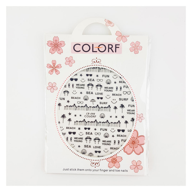 برچسب ناخن مدل 098