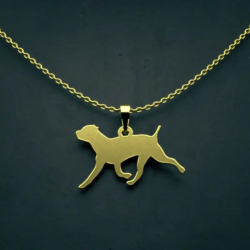 گردنبند طلا 18 عیار زنانه مدوپد مدل سگ کد J3-1-1288
