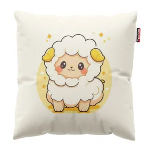 کوسن پاد آفرین مدل بره کوچولو فانتزی بامزه کد 23 سایز 30x30 سانتی متر