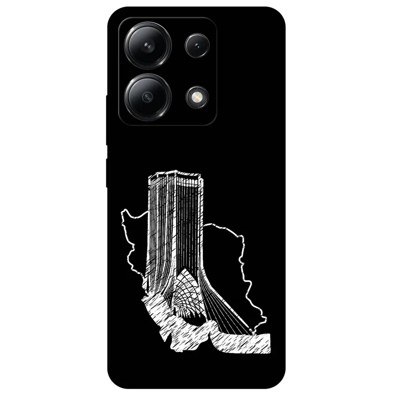 کاور مگافون طرح برج آزادی مدل 1628 مناسب برای گوشی موبایل شیائومی Redmi Note 13 4G