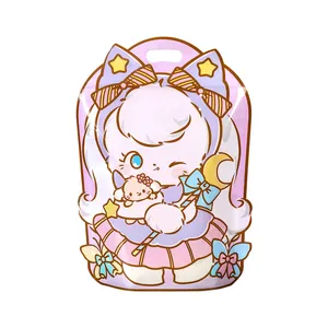 کیسه زیپ دار مدل فانتزی پلاستیکی طرح گربه شیطون مجموعه 2 عددی