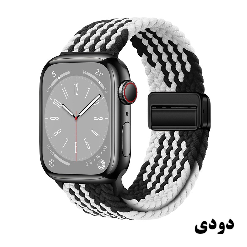 بند راینو مدل Braided Magnet مناسب برای اپل واچ سایز 44/45/46/49 میلی متری سری 1/2/3/4/5/6/7/8/9/10/SE/ULTRA