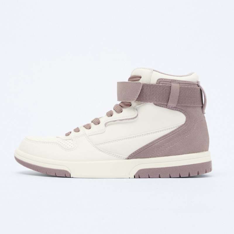 نیم بوت زنانه زارا مدل CONTRAST COLOURED HIGH TOP TRAINERS