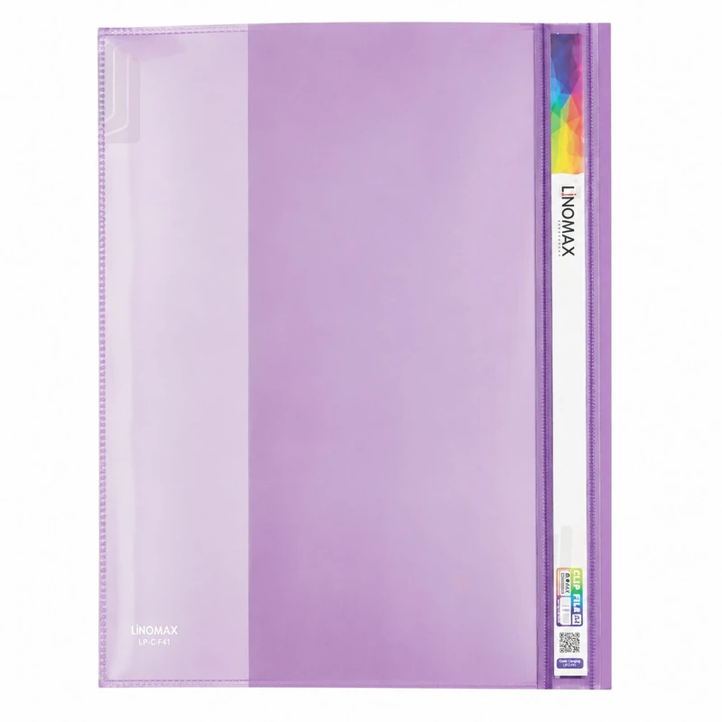پوشه لینومکس مدل طلقی کد CF41 سایز A4 بسته 24 عددی