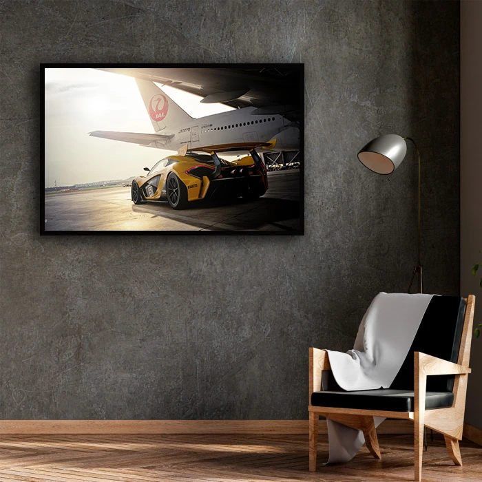 تابلو نوری بکلیت طرح ماشین مدرن و هواپیما مدل B-D1728