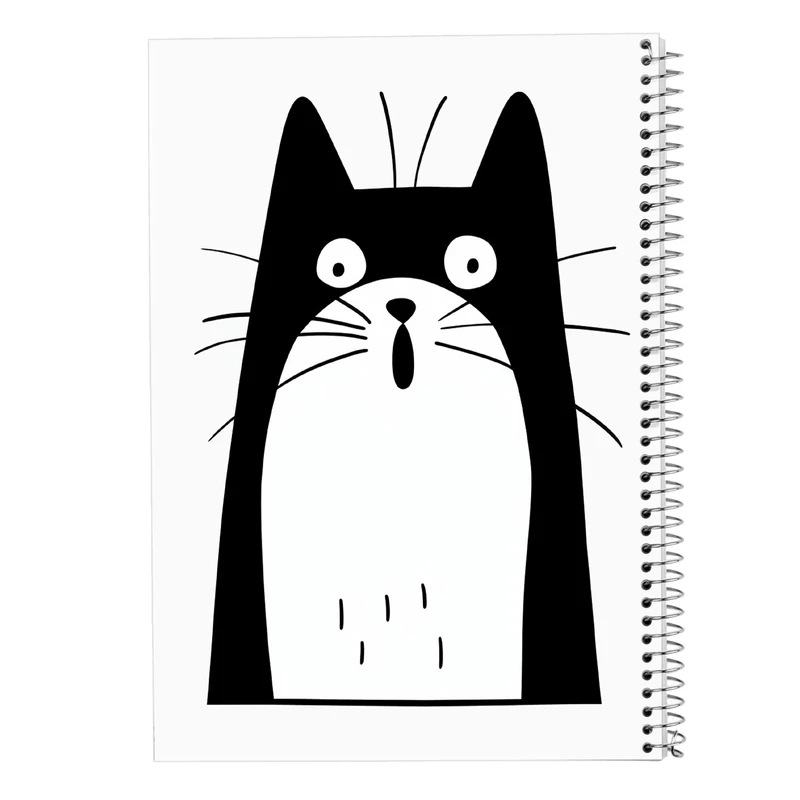 دفتر ژورنال نویسی 50 برگ مدوپد مدل نقطه ای طرح گربه کد DF14754