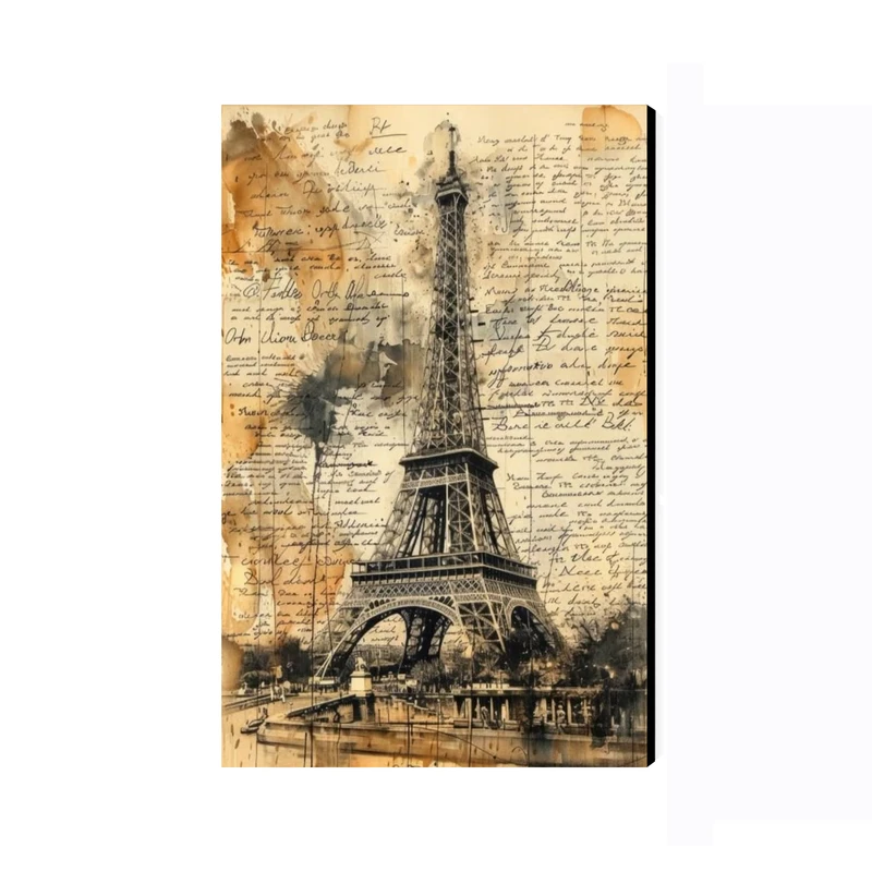 تابلو شاسی عرش مدل فانتزی هنری برج ایفل کد As4684