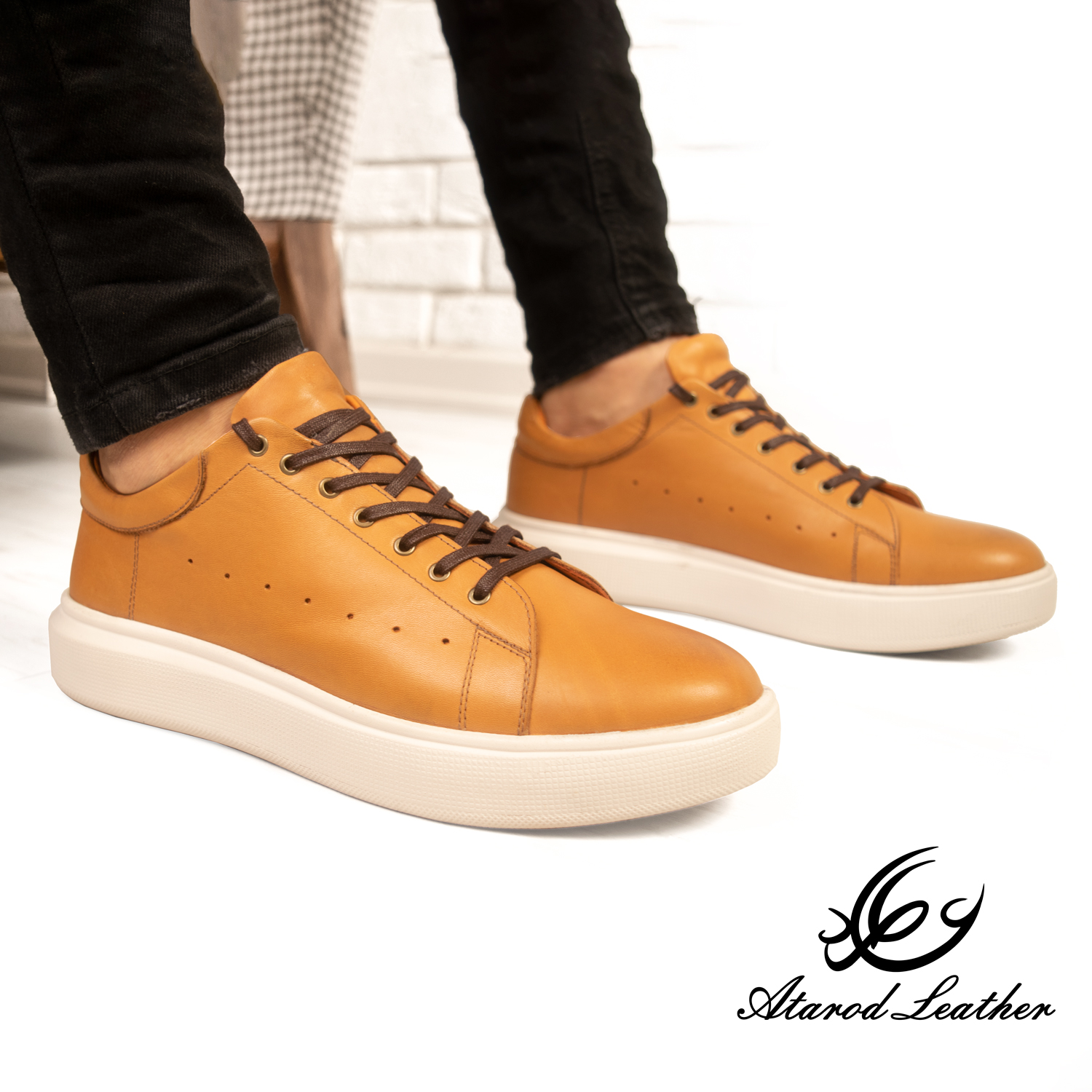 کفش روزمره مردانه چرم عطارد مدل چرم طبیعی کد SH59 -  - 14