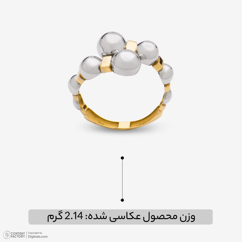 انگشتر طلا 18 عیار زنانه مایا ماهک مدل MR1572  - 5