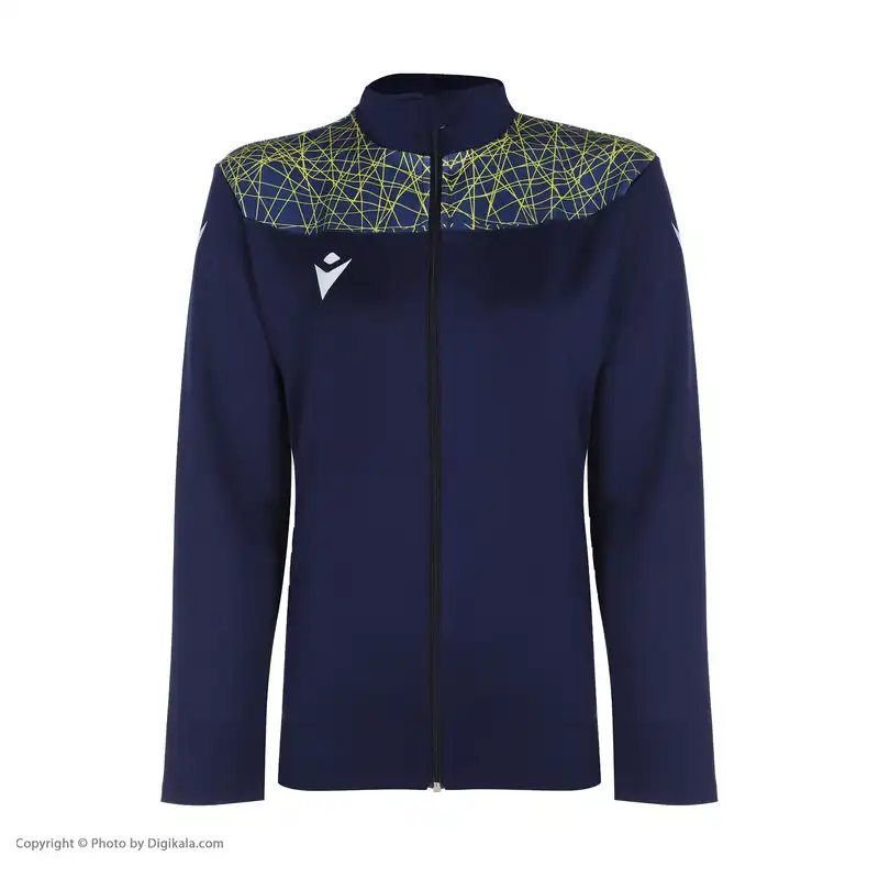 ست سویشرت و شلوار ورزشی زنانه مکرون مدل چندا پلاس رنگ سرمه ای