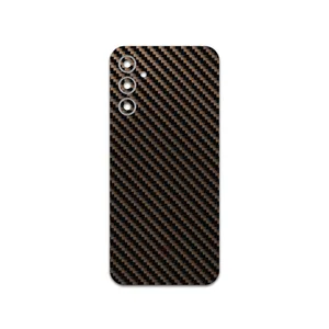 MAHOOT Glossy-Brown-Fiber Cover Sticker for Samsung Galaxy A14