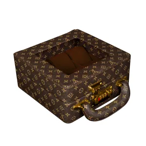 جعبه ساعت مدل  6 خانه چرمی مربعی کد TW-2484