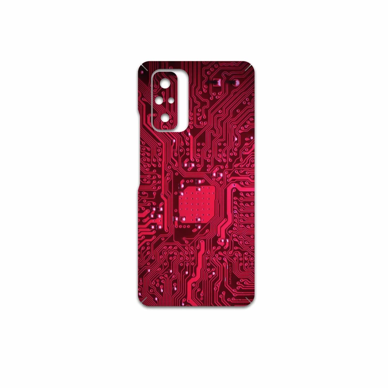 برچسب پوششی ماهوت مدل Red-Printed-Circuit-Board مناسب برای گوشی موبایل شیائومی Redmi Note 10 Pro
