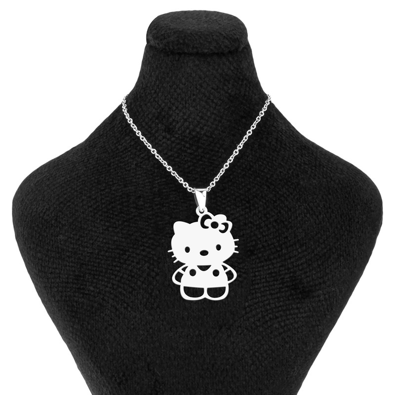 گردنبند زنانه گالری پرشین گلد مدل هلو کیتی گردنبند زنانه گالری پرشین گلد مدل هلو کیتی