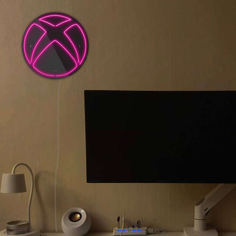 چراغ دیواری نئون دیزاین مدل Xbox-BL_PN