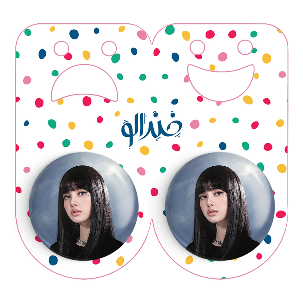 پیکسل خندالو مدل لیسا بلک پینک کد 14275 به همراه مگنت