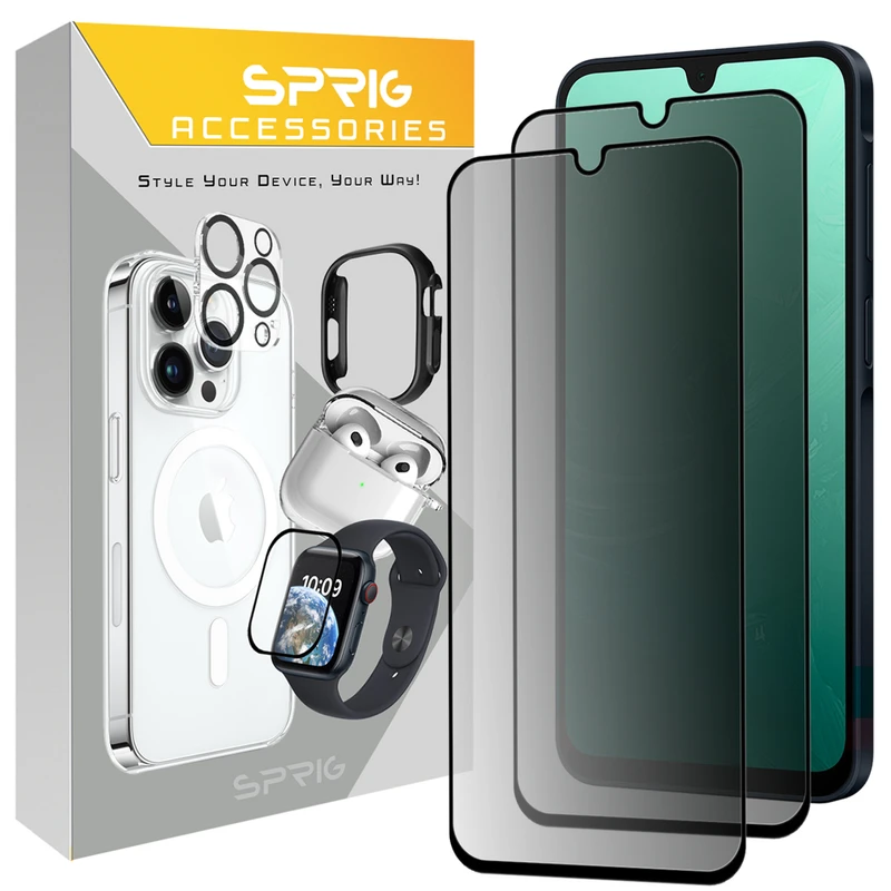 محافظ صفحه نمایش حریم شخصی اسپریگ مدل PRV_SP مناسب برای گوشی موبایل سامسونگ Galaxy A14 بسته دو عددی