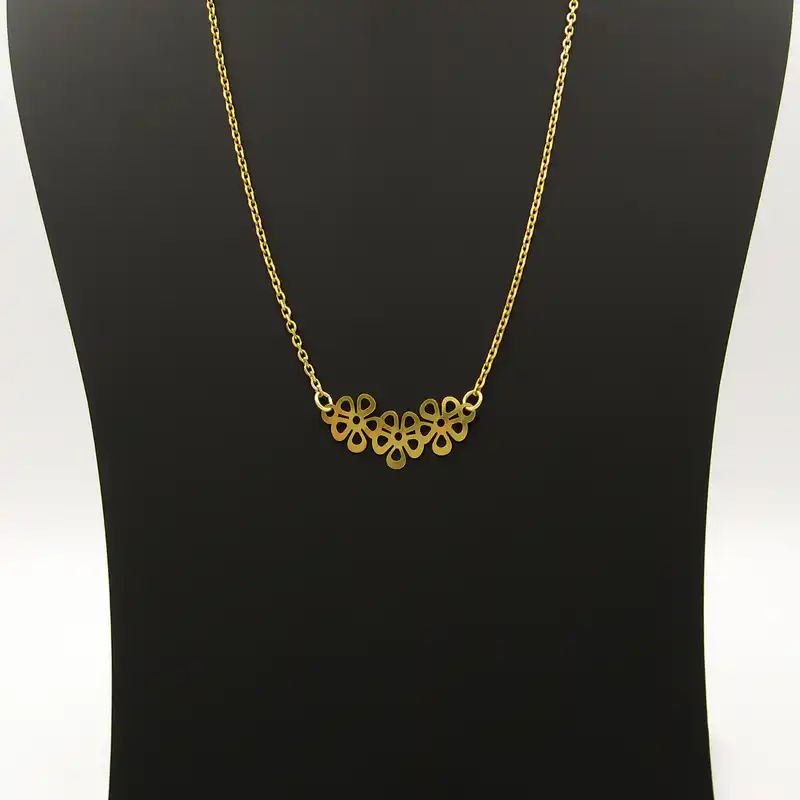 گردنبند طلا 18 عیار زنانه مانچو کد sfgs025