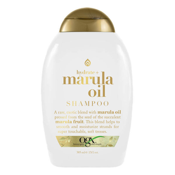 شامپو تقویت کننده مو او جی ایکس مدل marula oil حجم 385 میلی لیتر