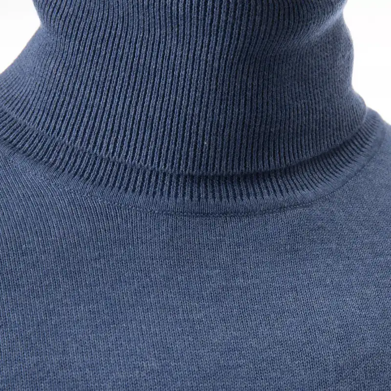 پلیور یقه اسکی مردانه جوتی جینز مدل کلاسیک کد 1221111 رنگ آبی