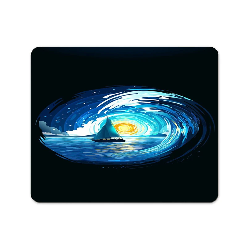 ماوس پد پاد آفرین مدل فانتزی طرح ونگوک شب های پرستاره کد p163 سایز 24*19 سانتی متر