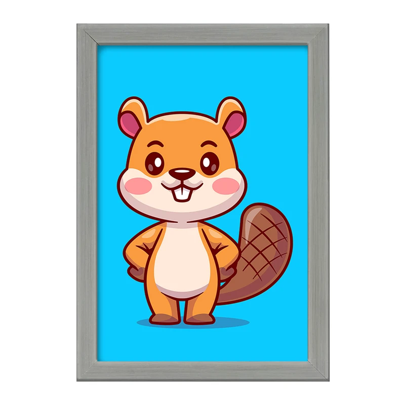 تابلو خندالو طرح حیوانات بامزه سمور کد 29671