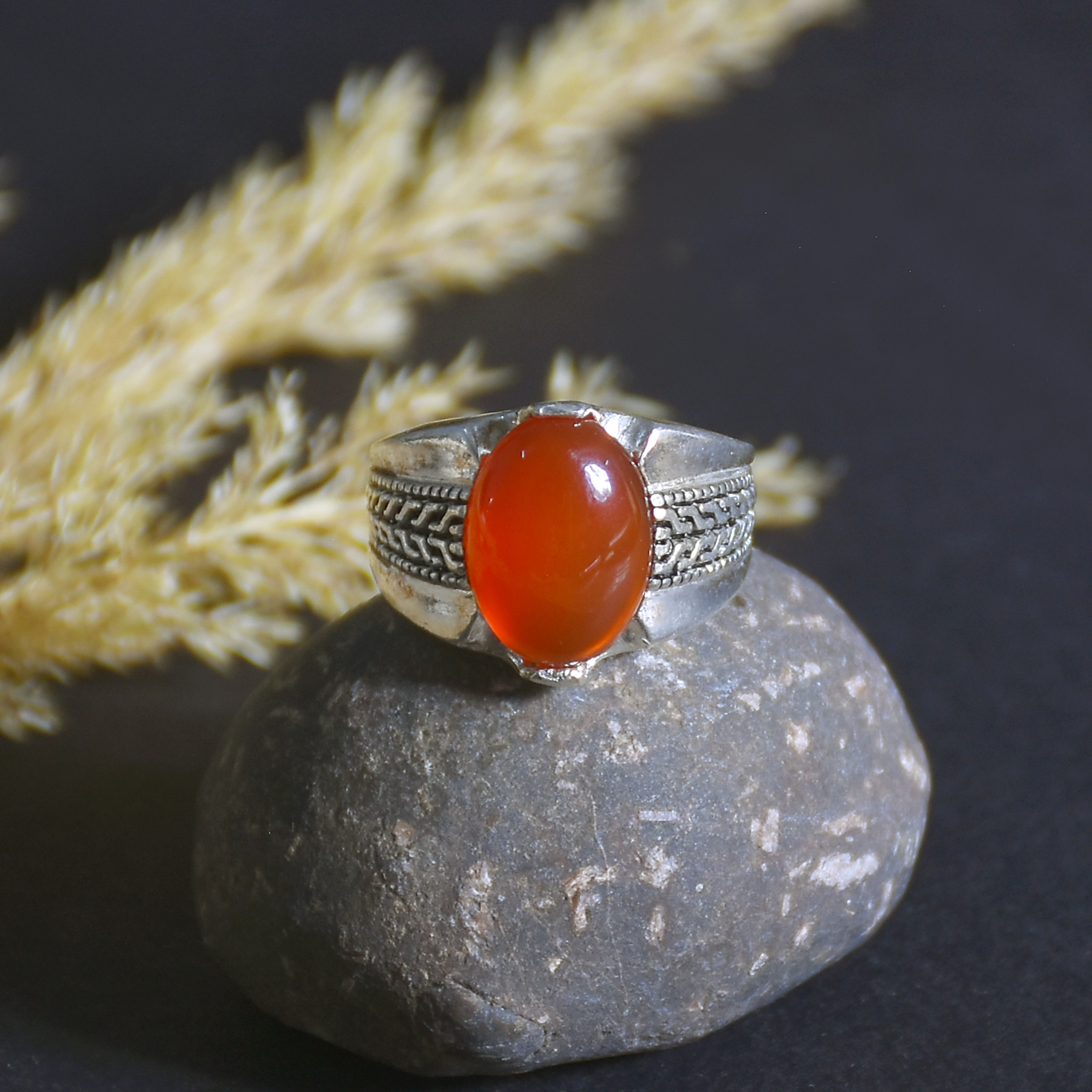 انگشتر نقره مردانه نقره جات لطفی مدل رکاب جان هاردی کد ANMS024E01