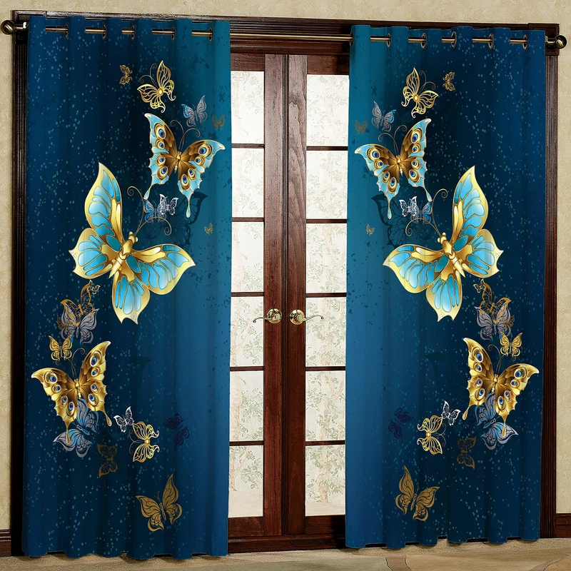 پرده مدل پروانه هازان پانچی کد 1101 سایز 140x200 سانتی متر