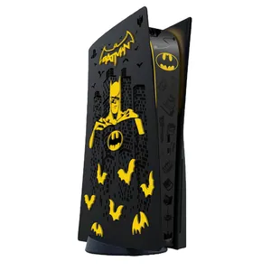 محافظ و برچسب کنسول بازی PlayStation5 ویگارد مدل فیس پلیت سه بعدی Batman Digital Edition